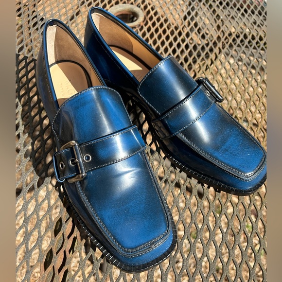 M. Gemi Shoes - Blue M. Gemi Scuola 7 Buckle Loafer